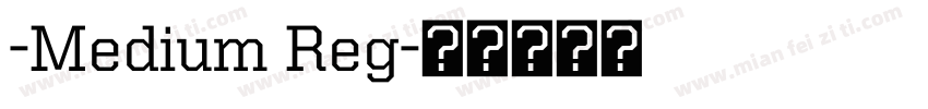 -Medium Reg字体转换